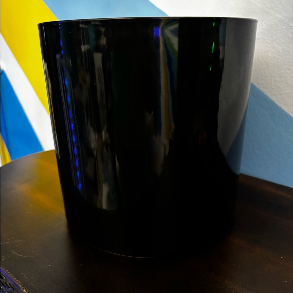 🌴PLANT POT. LARGE BLACK NO CHIPS LIKE NEW. 10” by 10”. Heavy duty ceramic😎🌈 - Picture 3 of 8